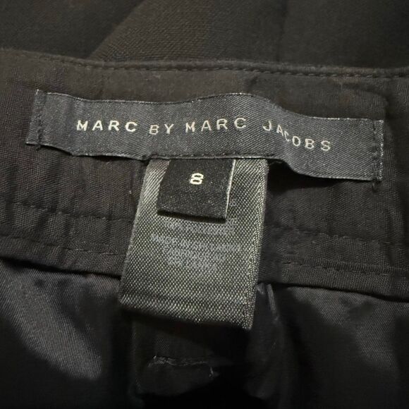 Marc by Marc Jacob’s black paper bag high waisted wool trouser pants size 8 - Picture 5 of 6